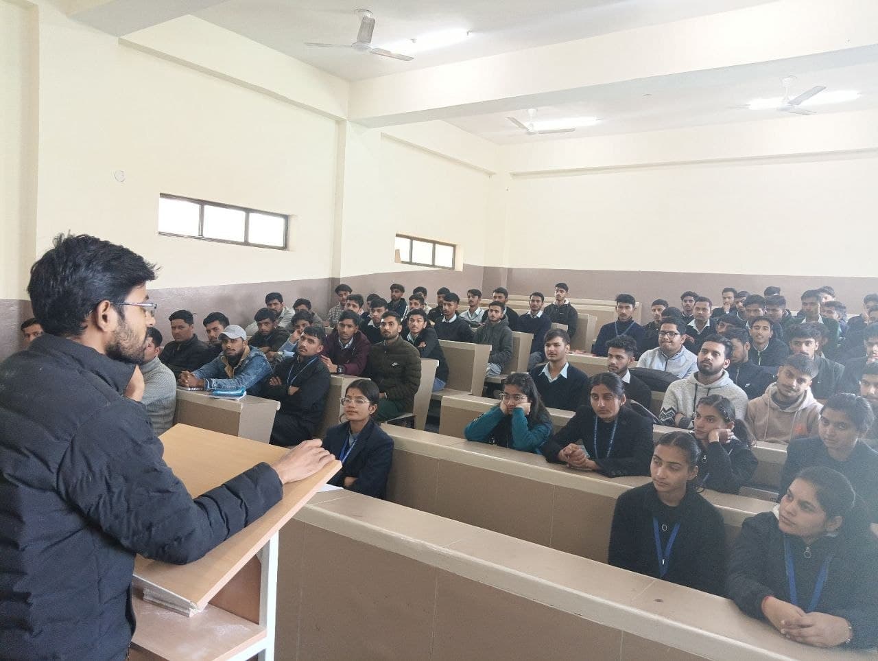 Speaking at Longowal